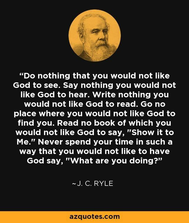 JC Ryle Quote God knows